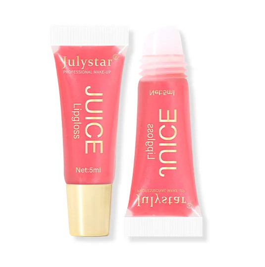 Lip Gloss Moisturizing Fruit Lip Oil Transparent Fullness Lips Tint Soft Tube